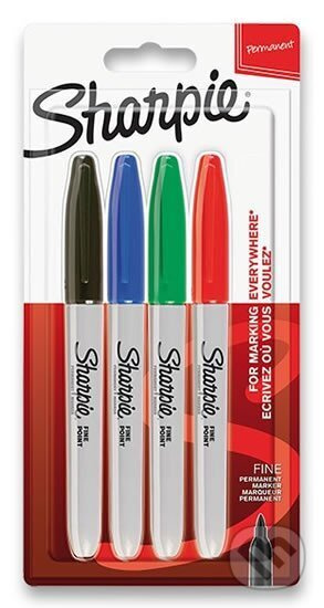 Permanentní popisovač Sharpie Fine sada 4 barev Sharpie