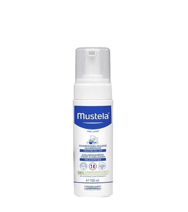 Mustela Bébé pěnový šampon pro děti od narození 150 ml