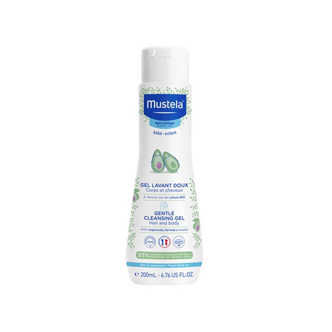 Mustela Bébé Bain tělový a vlasový mycí gel pro děti 200 ml