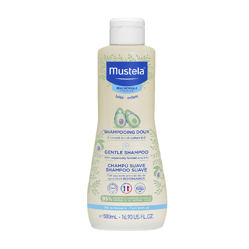 Mustela Bébé jemný šampon pro děti od narození 500 ml