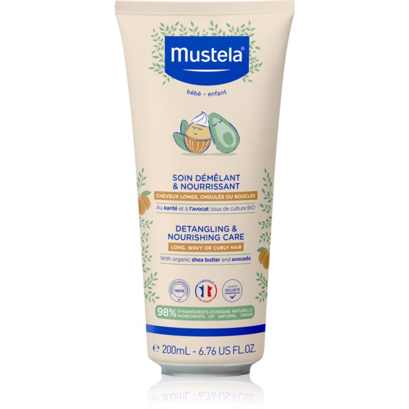 Mustela Detangling & Nourishing dětský šampon pro snadné rozčesání vlasů 200 ml