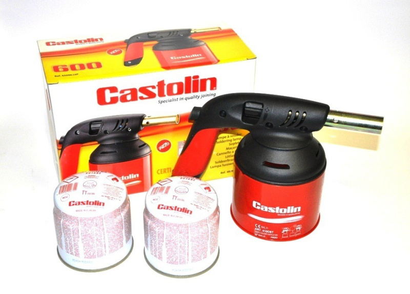 Hořák pájecí Castolin 600 Piezo + 4× náplň