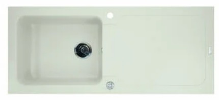 Vestavný dřez s odkapávačem Carea BOTIA / 118,0 x 50,0 x 18,0 cm / bílá Varianta: ivi1