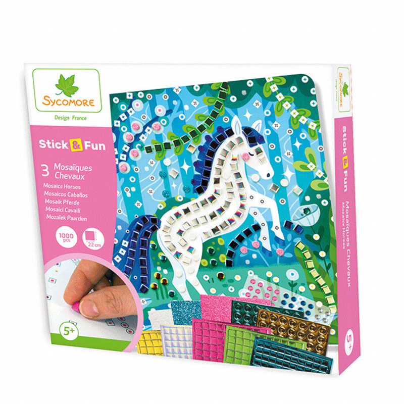 Kreativní mozaiková sada s koníky