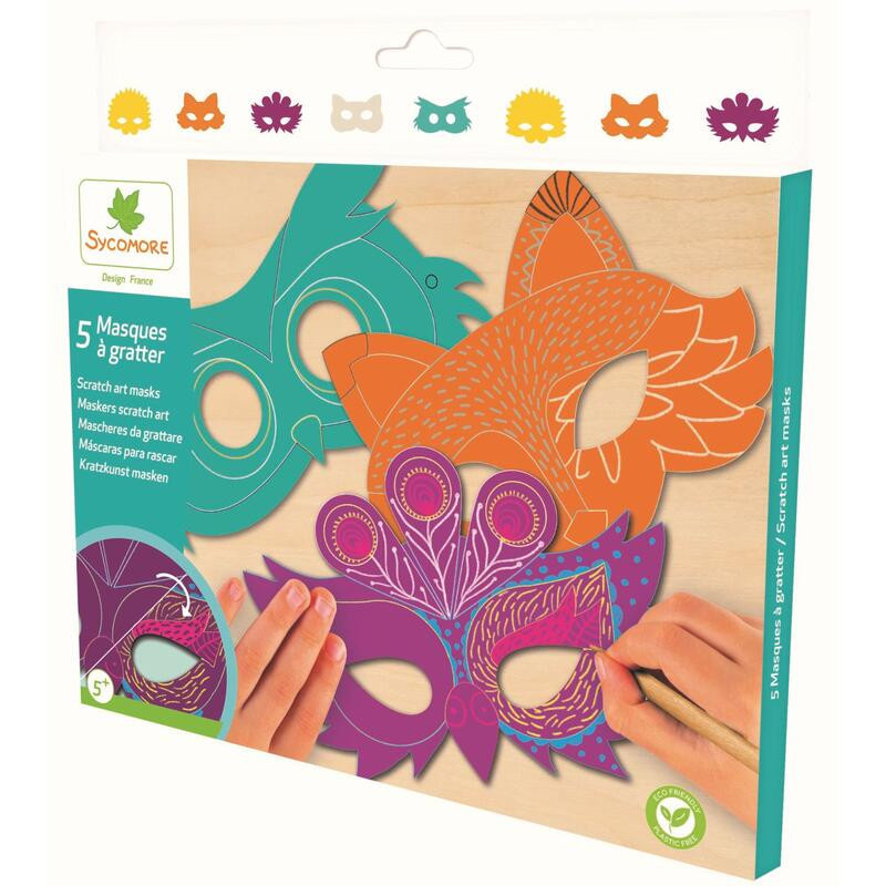 D´arpeje POCKETS škrabací obrázky Masky