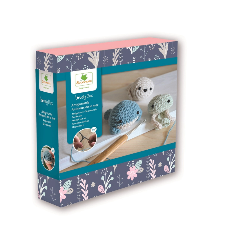 Lovely Box háčkovaná mořská zvířátka amigurumi