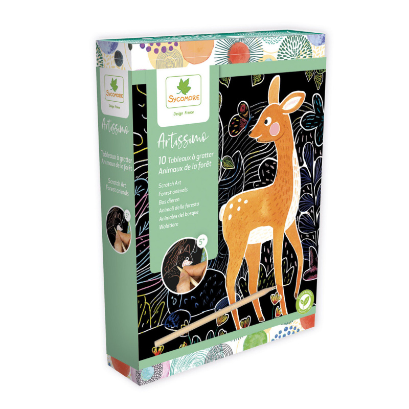 D´arpeje ARTISSIMO škrabací obrázky Lesní zvířata