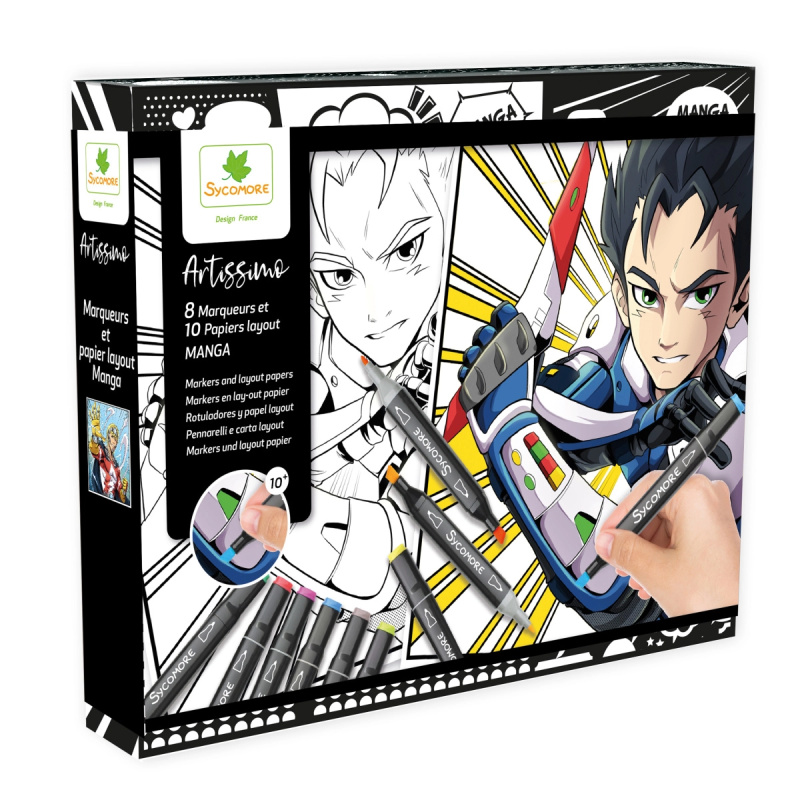 Artissimo Manga Superhrdinové Kreativní Sada pro Ilustrátory