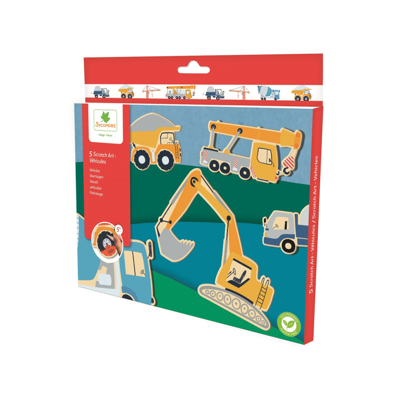 Scratch Art Vyškrabávání Dopravní Prostředky