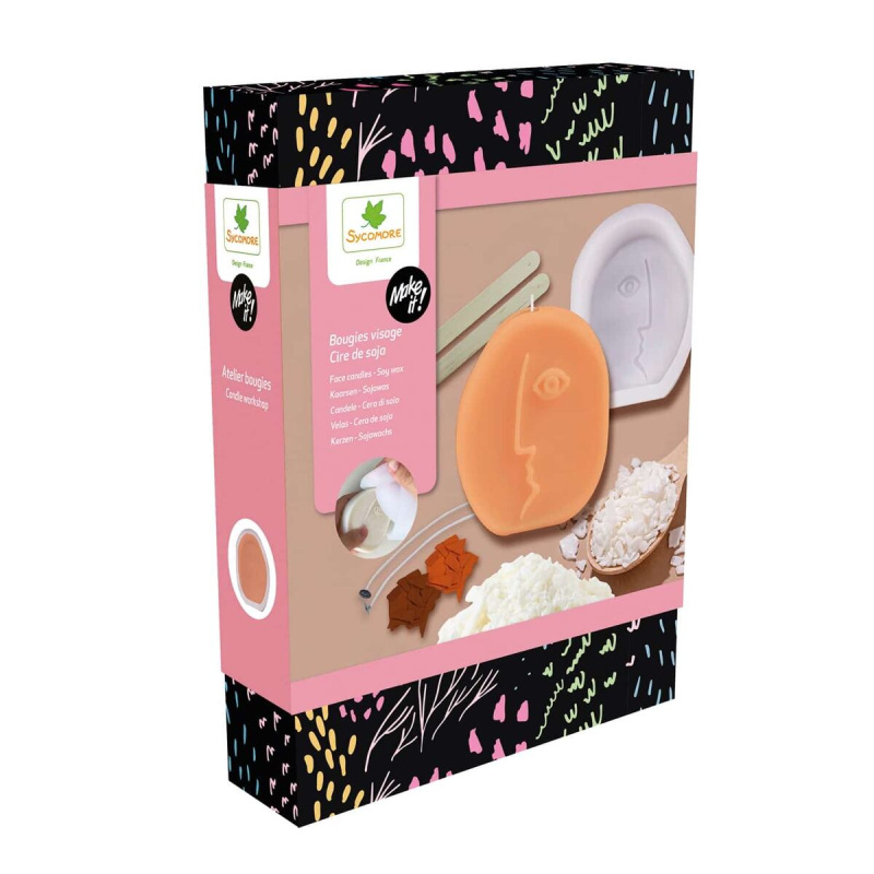 Make it! - svíčky ze sójového vosku - obličeje