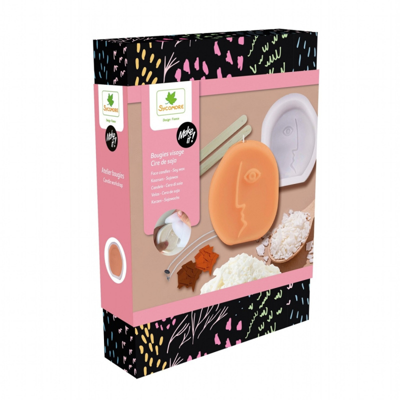 Make it! - svíčky ze sójového vosku - obličeje