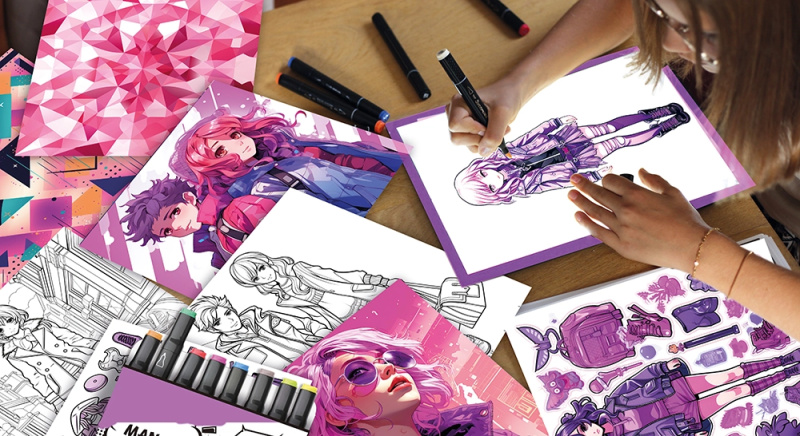 Artissimo - XXL návrhářská dílna s LED světelnou podložkou - trendy outfity