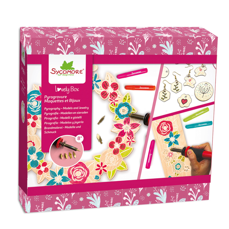 Lovely box - Pyrografie – šperky