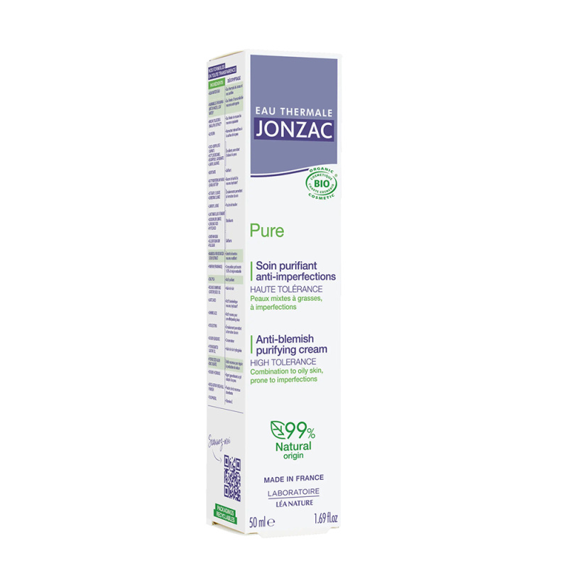 JONZAC Pure Čisticí krém na aknózní pleť BIO 50 ml