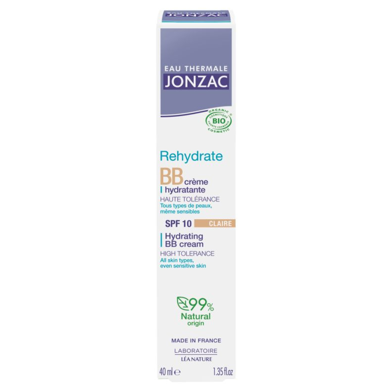 Jonzac Rehydrate BB Cream BB krém s hydratačním účinkem SPF 10 světlý odstín 40 ml