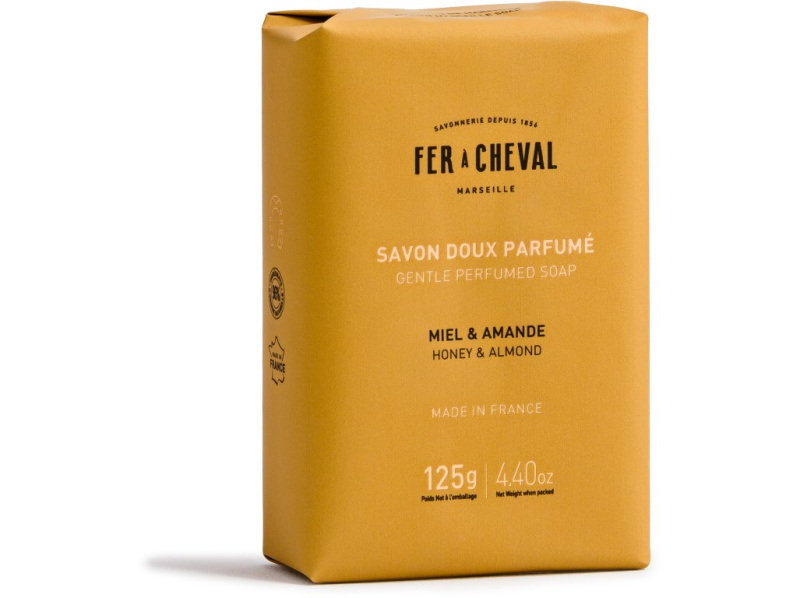 Marseillské jemné mýdlo s vůní Med & mandle 125 g