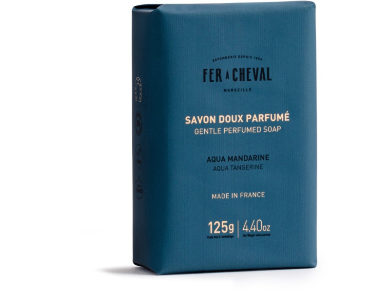 Marseillské jemné mýdlo s vůní Aqua Mandarinka 125 g