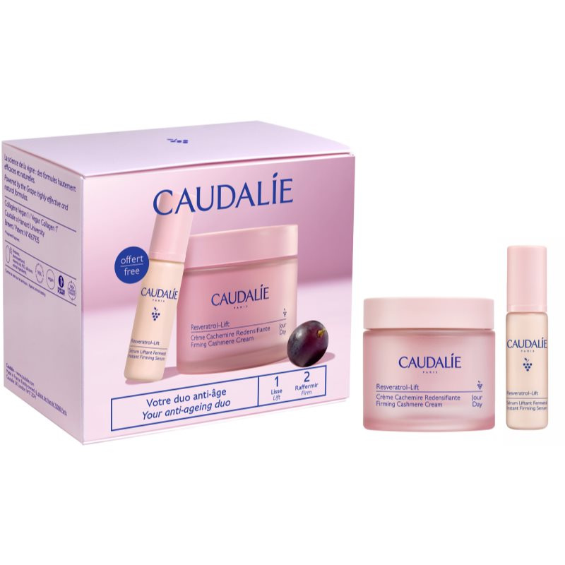 Caudalie Resveratrol-Lift Cashmere Set vánoční dárková sada s liftingovým a zpěvňujícím účinkem