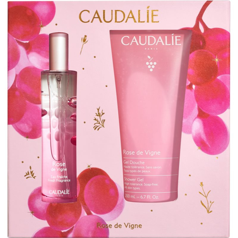 Caudalie Rose de Vigne Fresh Fragrance Gift Set vánoční dárková sada pro výživu a hydrataci