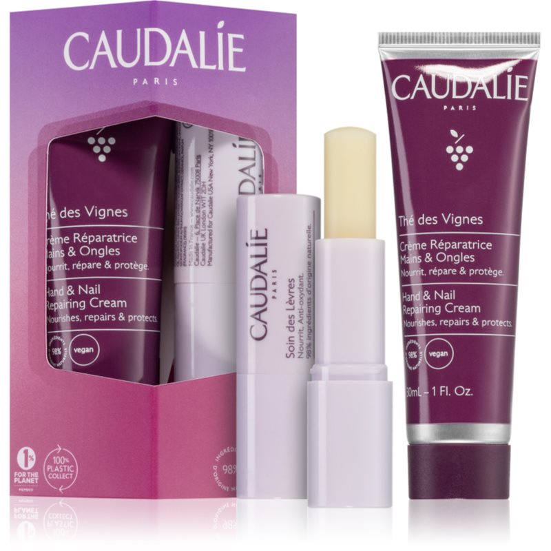 Caudalie Thé Des Vignes Hand & Lip Duo dárková sada pro výživu a hydrataci