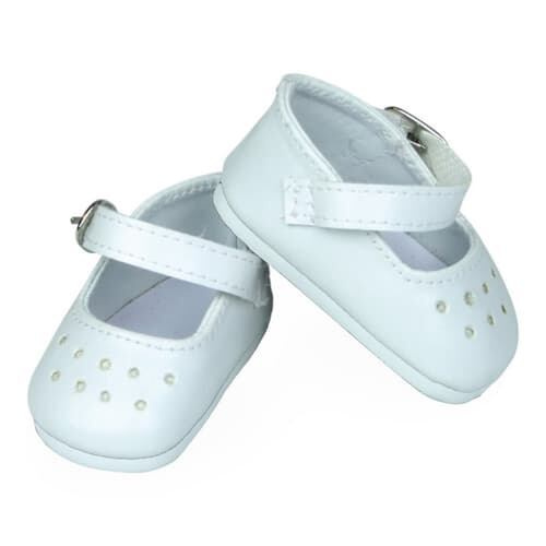 Petitcollin Střevíčky bílé (pro panenku 27 cm)