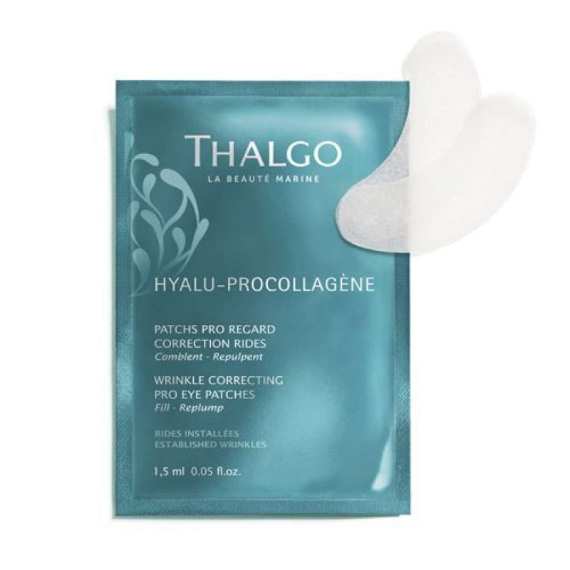 Thalgo Hyalu-Procollagen Wrinkle Correcting Pro Eye Patches vyhlazující oční maska 8x2 ks