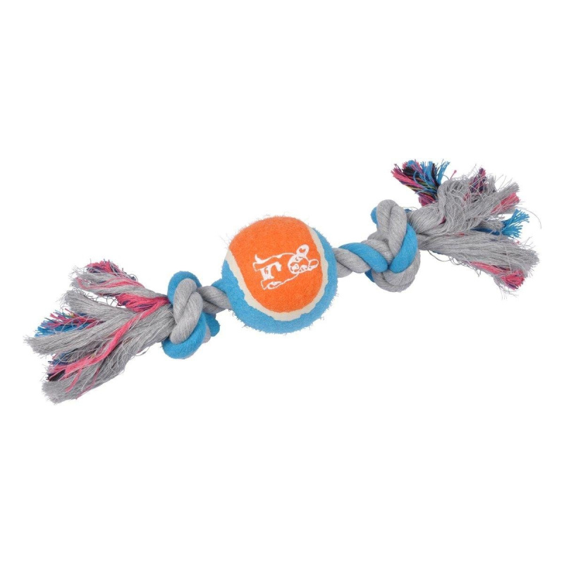 Love Story Hračka pro psy, míček na šňůře, 30 cm vícebarevná