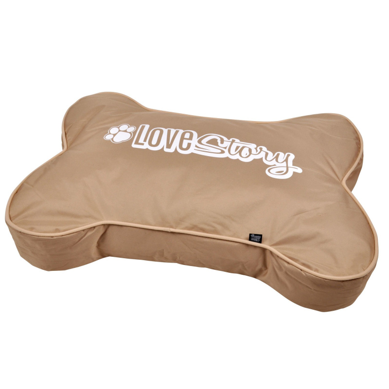 Love Story Polštář pro psa FAT DOG, 100 x 70 x 15 cm, taupe hnědá