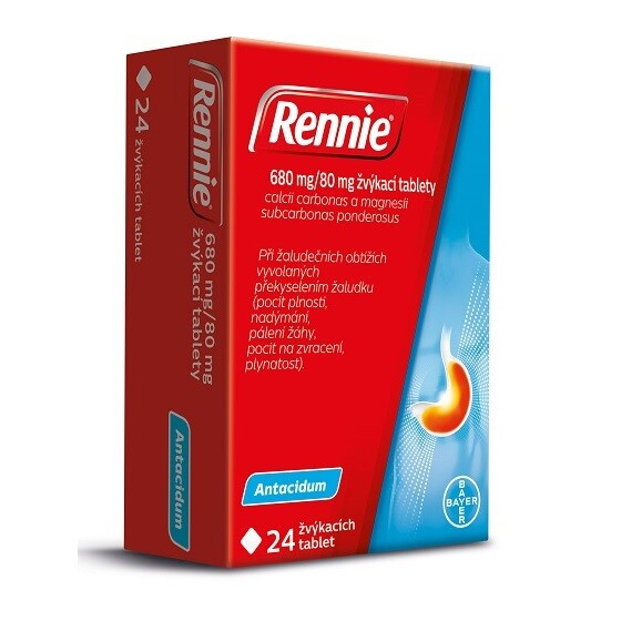 RENNIE Žvýkací tablety 24 tablet