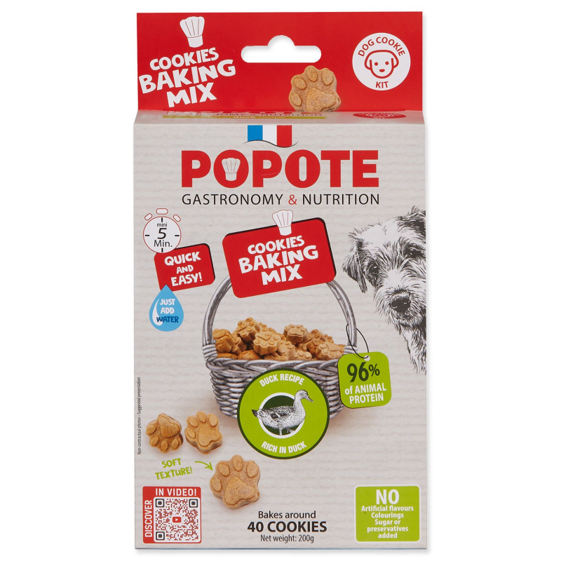 Pečící směs Popote kachní pro psy  200g