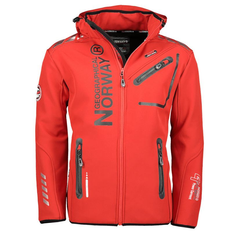 Geographgical Norway softshellová bunda Royaute ASSOR A MEN 068 M WW1973H/GN/Red / Black pánské s