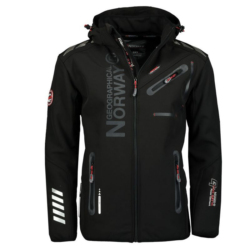 Geografická norská softshellová bunda Royaute Assor B Men 068 M WW1975H/GN/Black / Black 3XL