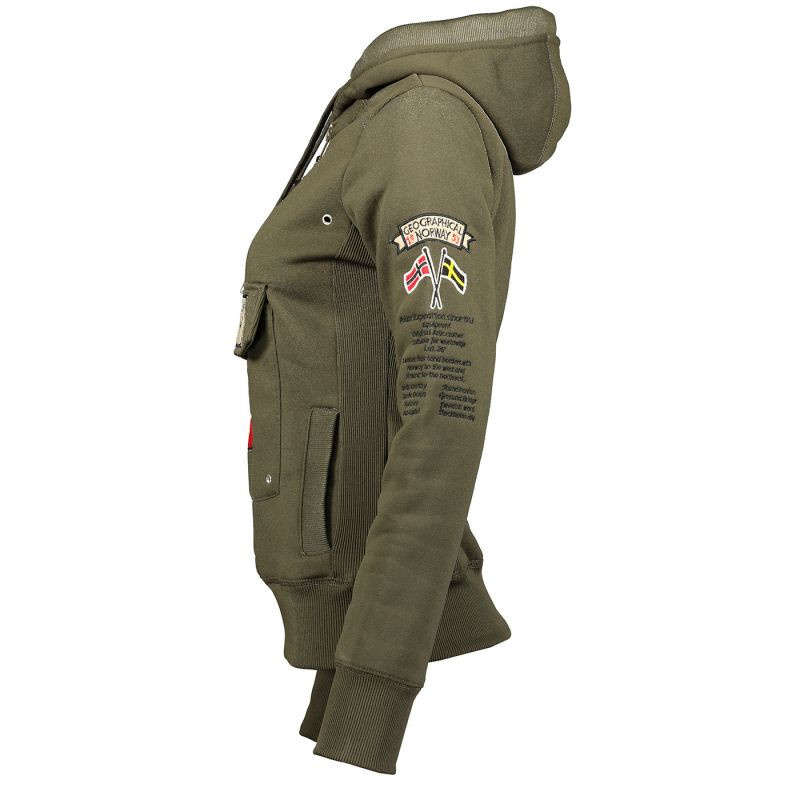 Geografické Norsko Gymclass DB 054 M WW2491H/GN-Kaki mikina XL
