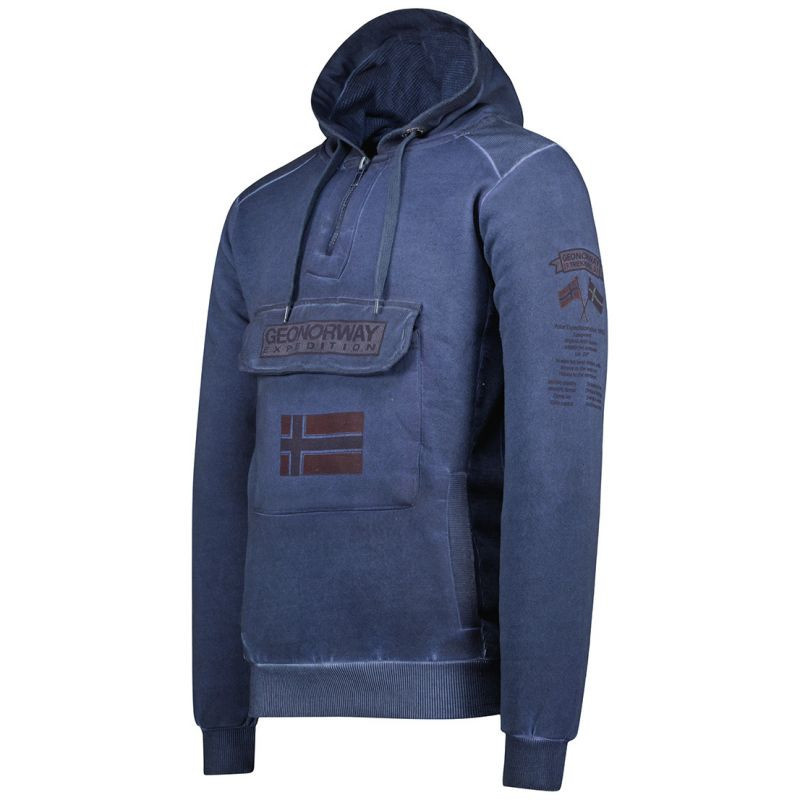Geografické Norsko Gymclass EO Tiedye Badge M WU8270H-GNO-NAVY mikina L