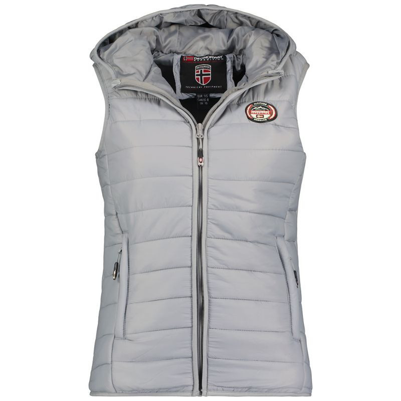 Geographical Norway Vatika Hood EO 233 Jr WW2008E/GNO-Světle šedá vesta 140