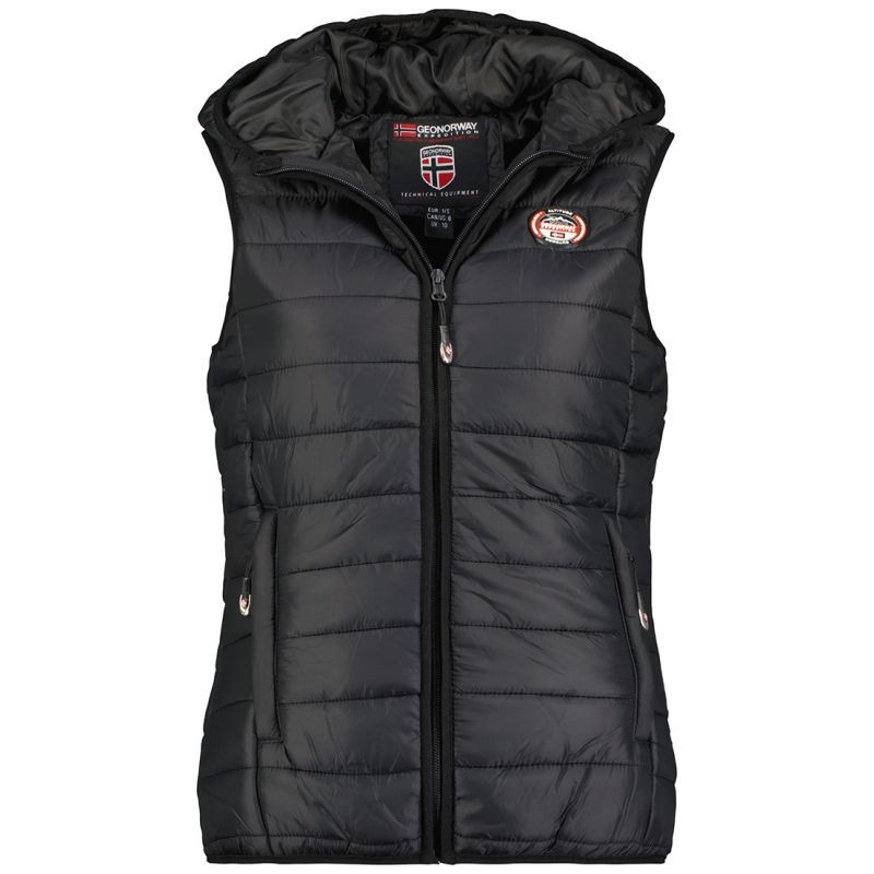Geographical Norway Vatika Hood EO 233 Jr WW2008E/GNO-černá vesta 128