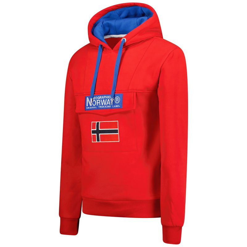 Geografické Norsko Gadrien DB 054 M WW6120H/GN/Red mikina XL