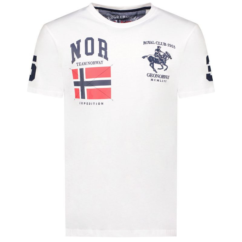 Geographical Norway Jequestre 254 M SY1305H/GN-Bílé tričko s