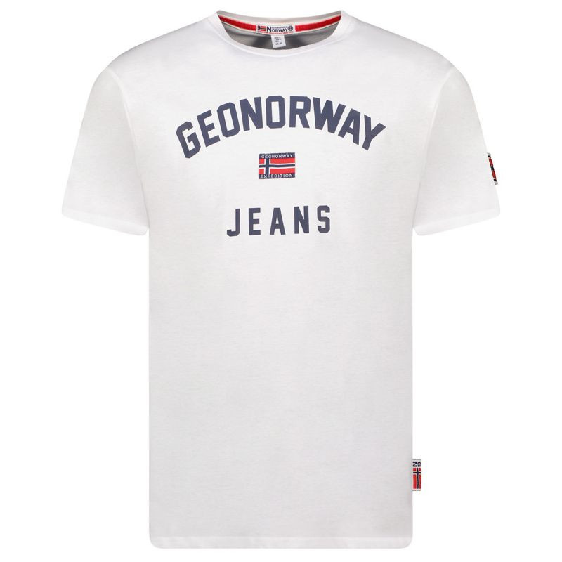 Geografické Norsko tričko Jassier 254 M SY1361H/GN-White pánské 2XL