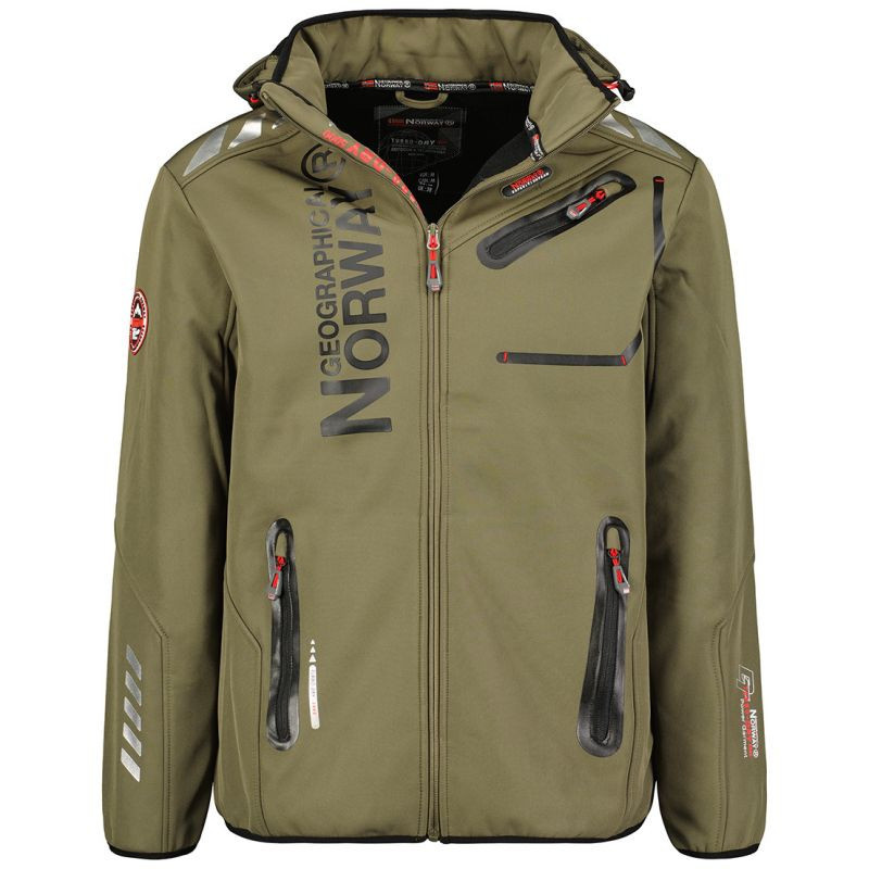 Geographical Norway Softshellová bunda Royaute DB 068 M WY1997H/GN-Kaki / Black m