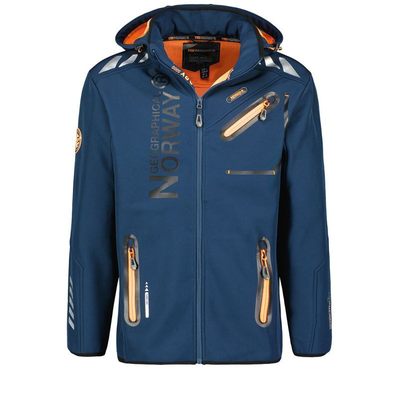 Pánská softshellová bunda Geographical Norway ROYAUTE NAVY -ORANGE DB MEN 068 NAVY / ORANGE (WY8028H/GN-MARINE / ORANGE) m
