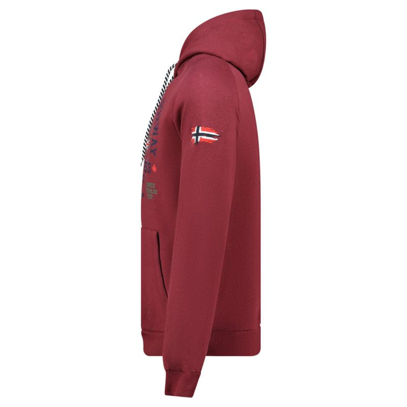 Mikina Geographical Norway DB 100 M WZ3006H/GN-Burgundy pánské L
