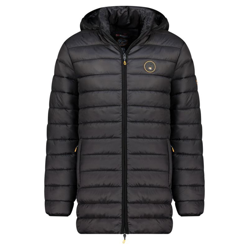 Geographical Norway pánská bunda AMIGOMAP LONG HOOD DB BLACK MEN 233 BLACK (WZ5085H/GN-NOIR) s