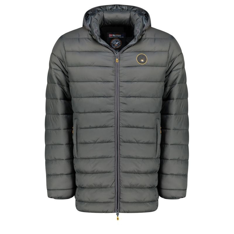 Geographical Norway pánská bunda AMIGOMAP LONG HOOD DB DGREY MEN 233 DARK GREY (WZ5086H/GN-GRIS FONCÉ) s
