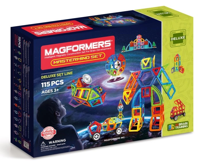 Magnetická stavebnice MAGFORMERS Mastermind 115 dílků