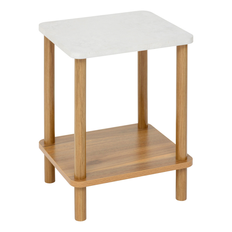 5five Simply Smart Odkládací stolek s policí COME, 44 cm hnědý 106817