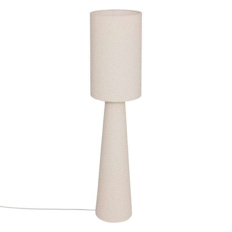 Atmosphera Stojací lampa BOUCLE, Ø 28 x 124 cm, bílá béžová 108464