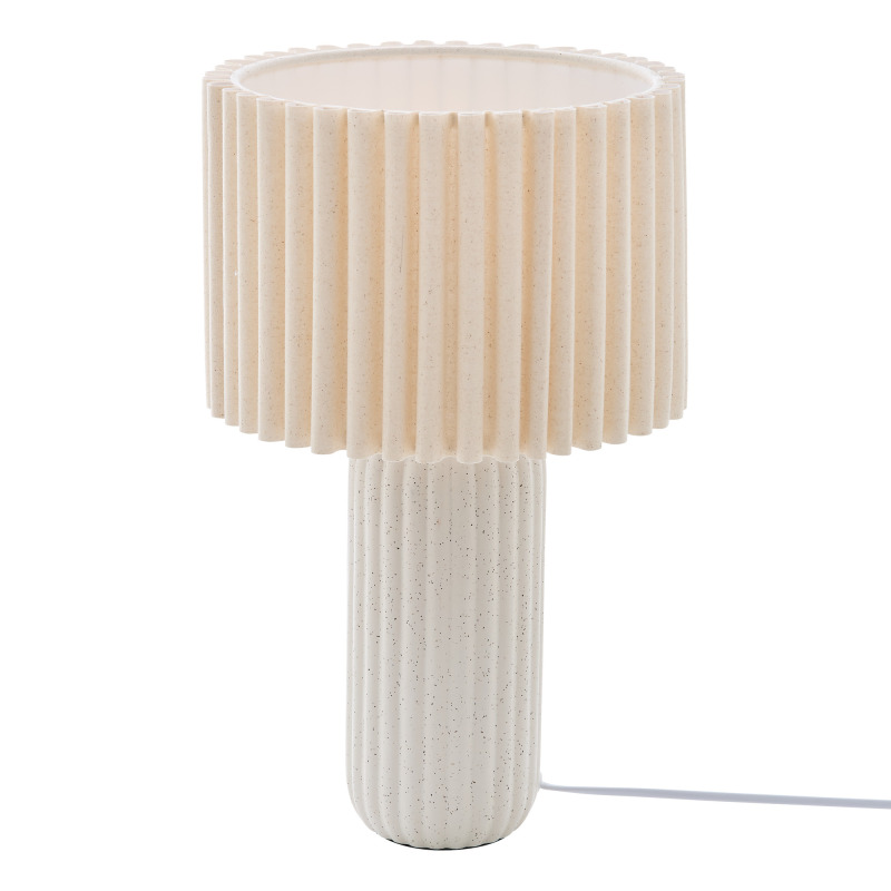 Atmosphera Keramická lampa KEAN, Ø 26 × 43 cm béžová
