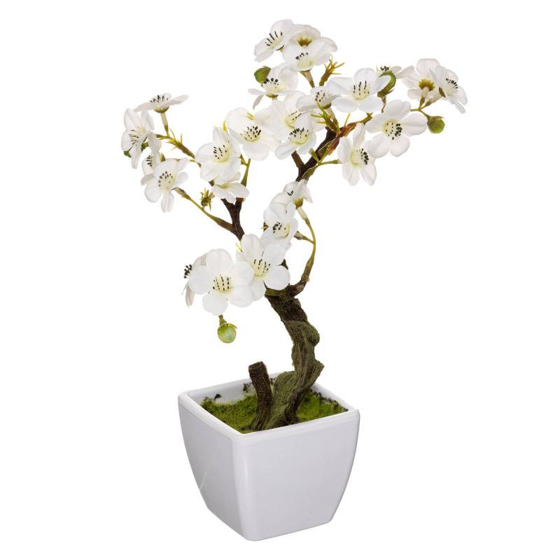 Atmosphera Umělá orchidej v bílé barvě, 26 cm bílá