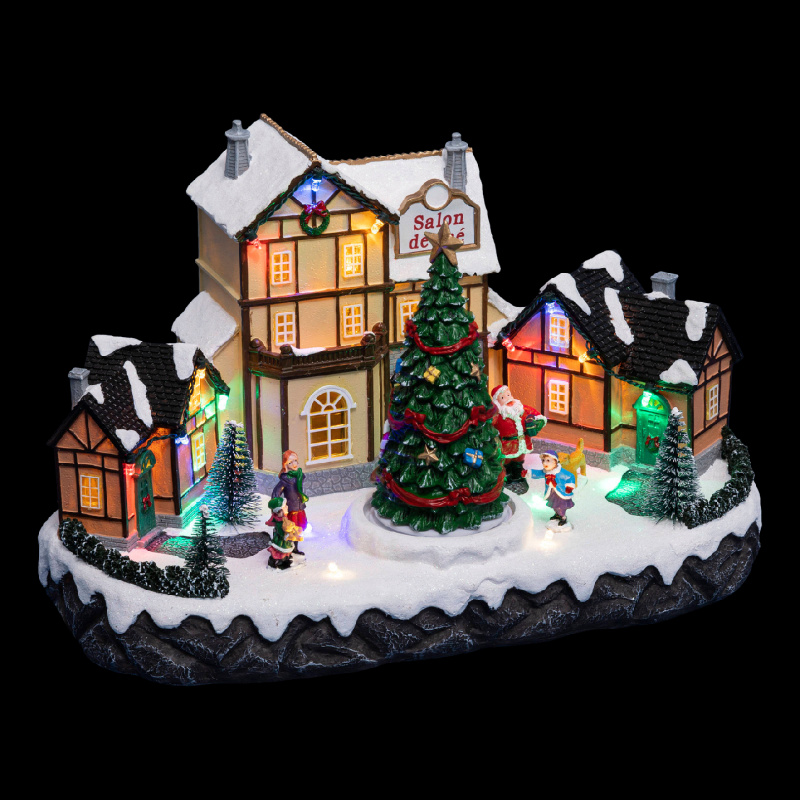 Fééric Lights and Christmas Vánoční betlém Kavárna s LED osvětlením vícebarevná